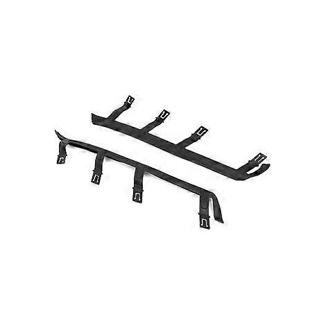 Paar schwarze Frontscheinwerferdichtungen für obere Halterung, passend für X3 E83 2004-2010 63126939273 63126939274