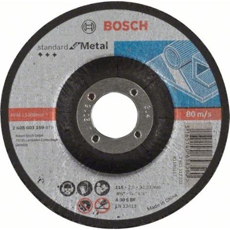 Disco de corte Standard for Metal Ø115 mm - BOSCH