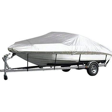 Boat Tarpaulin, Boat Covers, Oxford Canvas Cover for Boats, Dust-Proof and UV Resistant Boat Tarpaulin (17-19FT) (1/5)