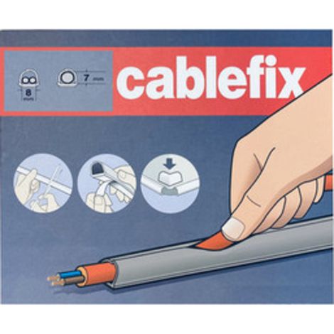 CANALINA ADESIVA INOFIX 8X7 MM DA 4 M GRIGIO- 1,0 confezione