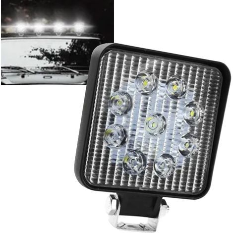 Quadratische LED-Scheinwerfer 10-30V Weiß 6000K, Offroad-Arbeitsscheinwerfer für SUVs, PKWs, Transporter, Pickups, ATVs und UTVs (1/5)