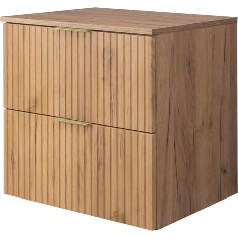 Meuble vasque, Cachemire, 80 × 57 × 46 cm, poignée dorée, sans plan de travail (1/5)