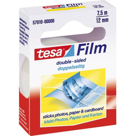 tesa 57910-00000-02 Nastro biadesivo tesafilm® Trasparente (L x L) 7.5 m x 12 mm 1 pz. (1/4)