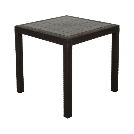 TAVOLO DALLAS 80X80XH74CM MARRONE