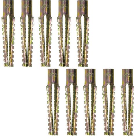 Lot de 10 chevilles à expansion en métal M8x60mm – Fixation béton, carreaux de plâtre – Résistance élevée, montage stable (1/5)
