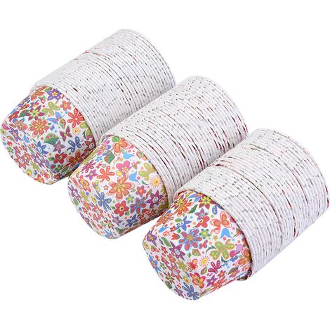 100 caissettes à cupcakes rondes en papier pour la cuisson de gâteaux et muffins, idéales pour les fêtes à la maison et les mariages 3 (1/5)