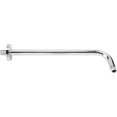 Ensemble de brides de rechange pour bras de douche extra long en acier inoxydable, finition chromée, fixation murale. (1/5)
