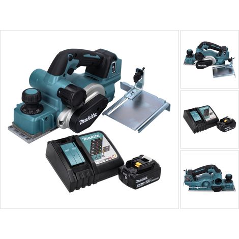 Makita DKP 181 RT1 Akku Hobel Falzhobel 82 mm 18 V Brushless + 1x Akku 5,0 Ah + Ladegerät