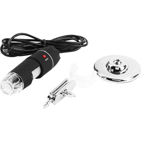 Microscope numérique USB 8 LED 1000X Zoom Caméra endoscope avec support (1/5)