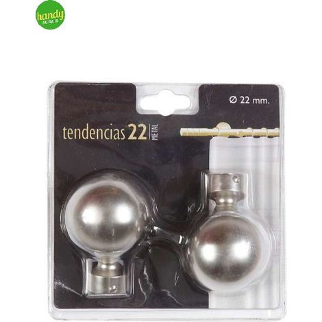 TERMINALE DECORATIVO MOD.SFERA COL.CROMOD.22