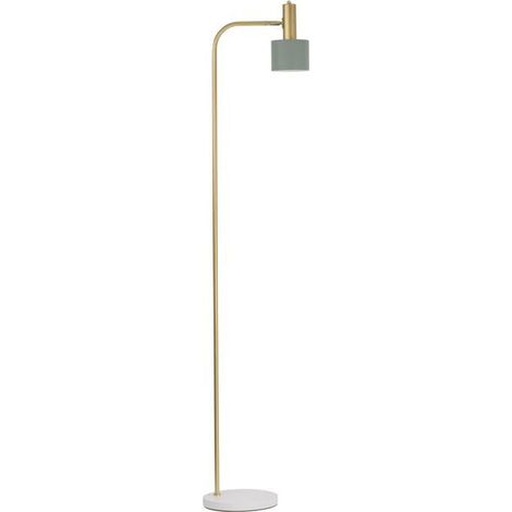 [GEBRAUCHT] B-Ware Nova Luce Stehlampe Standleuchte PAZ E27 LED Gold Mint Lampenschirm Metall 165cm (1/2)