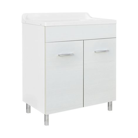 LAVATOIO CON MOBILE IN LEGNO E VASCA IN ABS CON STRIZZATOIO- L cm. 70 x P cm. 40- DH- pezzi 1