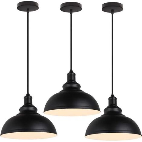 Yowei E27 Lustre Suspension Vintage en Fer Forge Lampe Style Industrielle pour Restaurant Salle Chambre (1/4)
