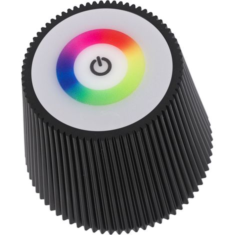 Lampe de bouteille LED 4000mAh, étanche IP54, tactile, couleur variable, rechargeable USB, sans fil, noir, pour bouteille de vin, veilleuse (1/5)