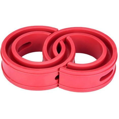 tampon de choc 2pc rouge voiture amortisseur tampon ressort pare-chocs coussin Type E auto kit (1/4)