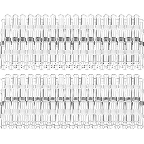 royaluxe -Paquet de 200 connecteurs à souder 26-24 AWG Connecteur fusionné pour fil d'étanchéité Connecteur bout à bout thermorétractable Pinces de fil d'épissure électrique bout à bout isolées et éta (1/5)