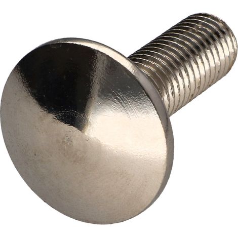 TRCC JAPY tête ronde collet carré M12X40 Filetage partiel Acier nickelé-20 pièces (1/3)
