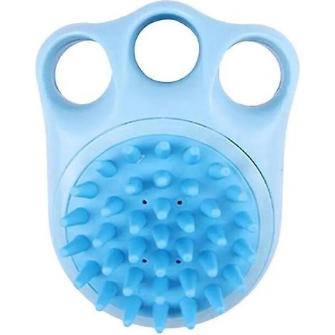 Brosse de bain pour chien, masseuse et exfoliante avec poignées antidérapantes, accessoires de soin pour chiens en clinique vétérinaire et animalerie. (1/4)