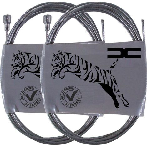 2x Cable souple acier 6x11mm 1.8mm 1.8m universel frein arrière tracteur tondeuse