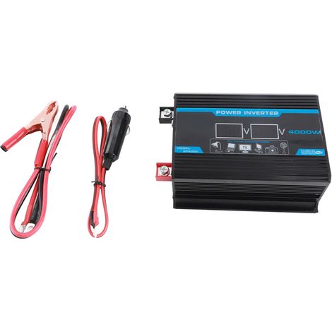 Intelligenter digitaler Kfz-Wechselrichter mit 4000 W Leistung, 2 USB-Anschlüssen, modifizierter Wellenform und LED-Anzeige (1/5)
