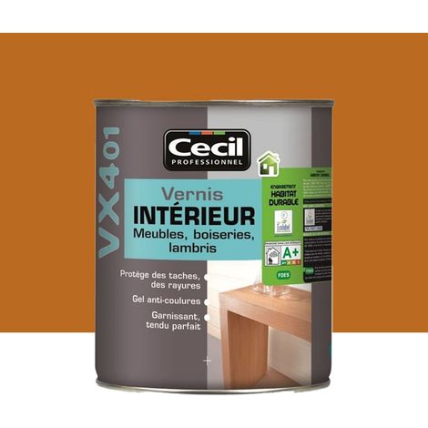 Vernis Intérieur CECIL VX401 Chêne moyen Satin 2,5 L (1/3)