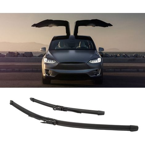 Ein Paar Scheibenwischerblätter für Tesla Model X 2015-2019 1034390-00-B (übergroß) (1/5)
