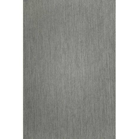 Rideau tamisant effet lin gris foncé 140x245 cm passants cachés polyester (1/4)