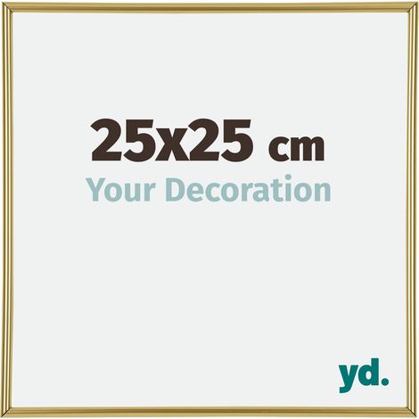 yd. - Cadre photo 25x25 - Or - Plastique - Annecy