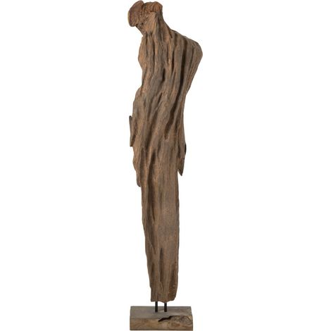 Sculpture Déco Abstraite en Bois "Mira" 183cm Marron (1/3)