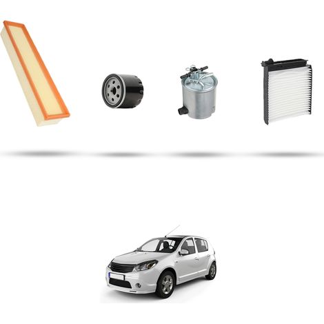 Kit tagliando 4 filtri compatibile con Dacia Sandero 1.5 dci 63kw dal 2009 (1/5)