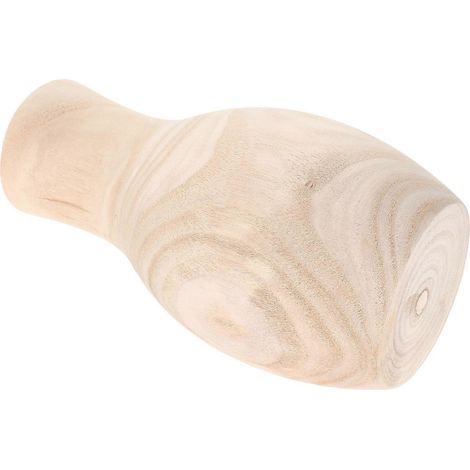 Petit vase en bois rustique, idéal pour une utilisation au bureau. (1/5)