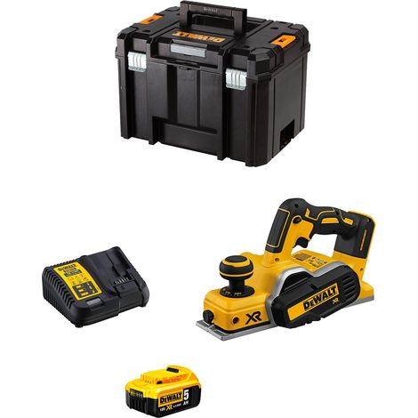Cepillo DeWALT DCP580P1T (1 x 5,0 Ah + DCB115 + TSTAK VI)
