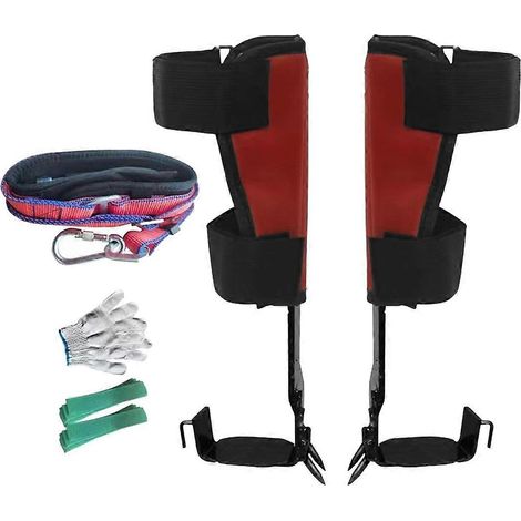 Crampons d'escalade éperons d'arboriste aide professionnelle à l'escalade avec dispositif d'assistance pour les travaux d'arboriculture. (1/5)