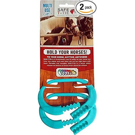 Lot de 2 Sangles de Cheval pour éviter Les blessures - Portables, polyvalentes et réutilisables - Fermeture Rapide sous Forte Pression - 5 réglages de Boucle - Clip Polyvalent pour Chevaux (1/5)