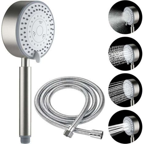 Garden FuturePommeau De Douche Anti-Calcaire, XU, Économiseur D'Eau, Haute Pression, Tuyau 2M - KZQ (1/4)