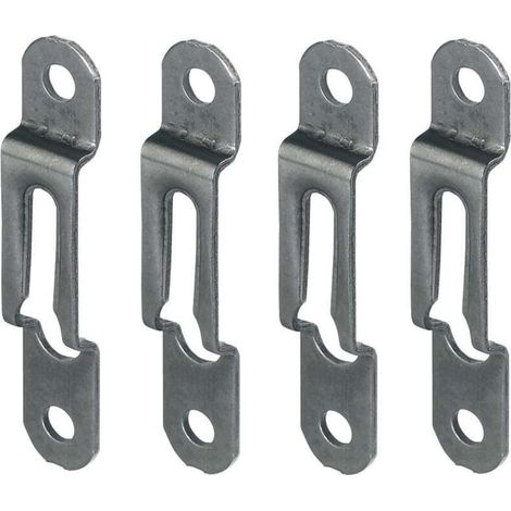 Cyclingcolors – Set mit 4 bronzefarbenen Stahl-Befestigungselementen – Holzstärke 16 mm – Breite 12 mm – Befestigung für Rahmen und Möbel (1/3)