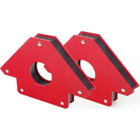 Juego de 2 Escuadra Magnetica Para Soldar angulos de 45, 90 y 135 grados, 100mm - 23kg