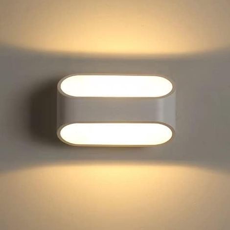 preciousse LED-Wandleuchte für den Innenbereich, 12 W, 3000 K warmweiß, nach oben/unten gerichtet, für Wohnzimmer, Schlafzimmer, Küche, Badezimmer, Esszimmer, Flur, Restaurant, Bistro, Bar, Café