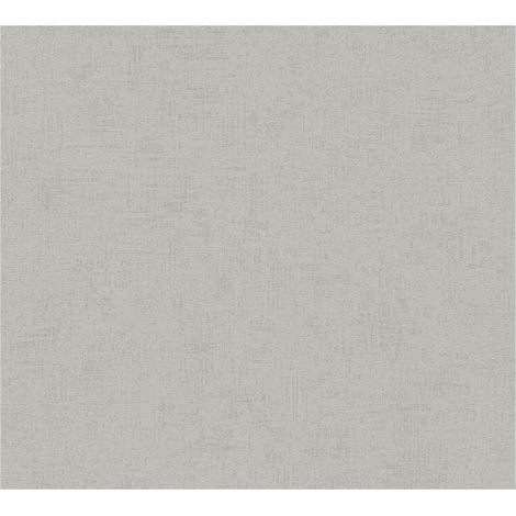 Unicolour wallpaper wall Profhome 306464 hot embossed non-woven wallpaper slightly textured unicoloured shimmering grey platinum grey 5.33 m2 (57 ft2) (1/5)