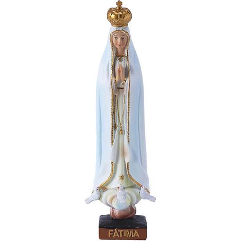 Heilige Figur aus Kunstharz, handbemalt, religiöse Figur, Tischdekoration für drinnen und draußen, Garten, Kirche, religiöses Geschenk (1/5)
