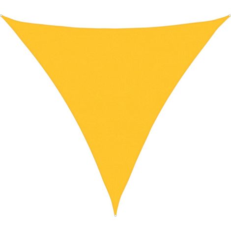 Maison Exclusive - Vela Parasole 160 g/m² Triangolare Giallo 6x6x6 m in HDPE (1/5)