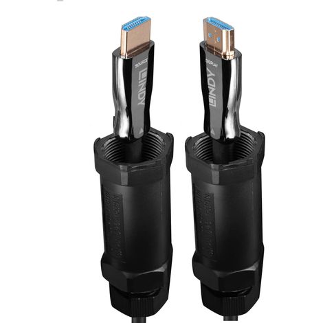 LINDY Hybrid HDMI 8K60 geschirmtes Kabel of Glasfaser of 10 m