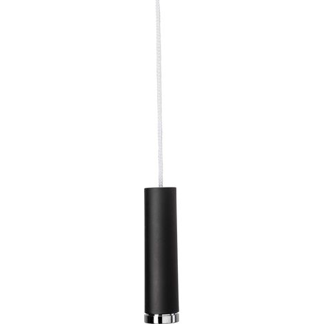 Croydex Modern Bathroom Light Pull Cord Handle, Black and Chrome, 1m Long Cord (1/5)