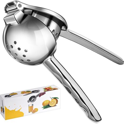 Presse Citron Inox, Anti-corrosion et Robuste pour Presser Citrons Verts et Agrumes, 7cm Diamètre (1/5)