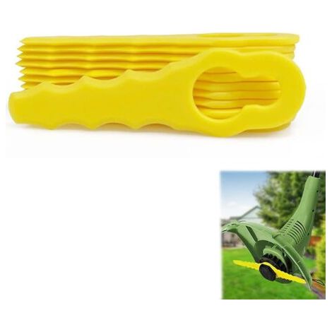 Accessoires pour coupe-bordures Lot de 20 Lames de Rechange compatible pour Ryobi Coupe Bordure, Têtes Double Lames Dentelées RAC155 RAC157 RAC158 (1/4)