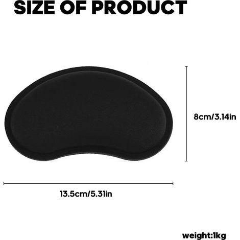 Kit de epose-poignets,1 Pièce Mouse Wist est Coussin de Soutien Pad pou Odinateu, Potable, Tavail de Bueau, PC Gaming - Mousse à mémoie de Fome Motif (1/5)