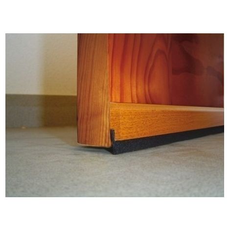 Burlete Bajo Puerta 091,5Cm Adhesivo Cepillo Madera Sapelly Burcasa