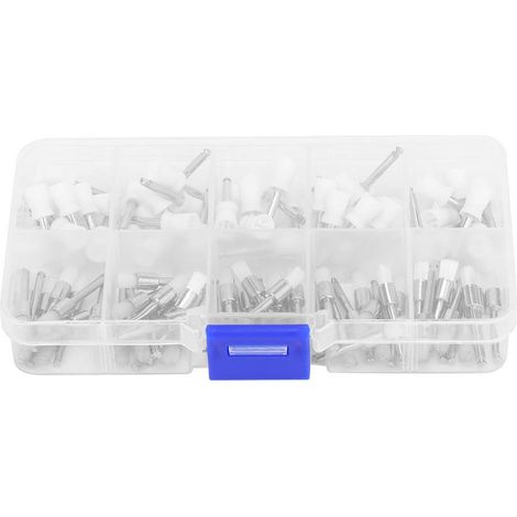Kit de polissage dentaire (100 pièces/boîte) : brosse et godet de polissage, accessoires dentaires (1/5)