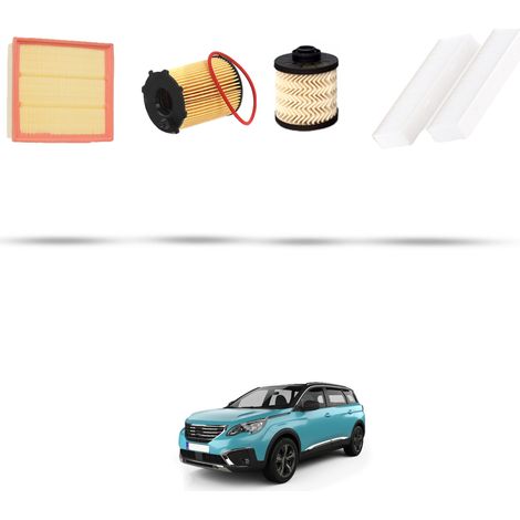 Kit tagliando 4 filtri compatibile con Peugeot 5008 II (P87) 1.6 BlueHDI 73kw dal 2018 (1/5)