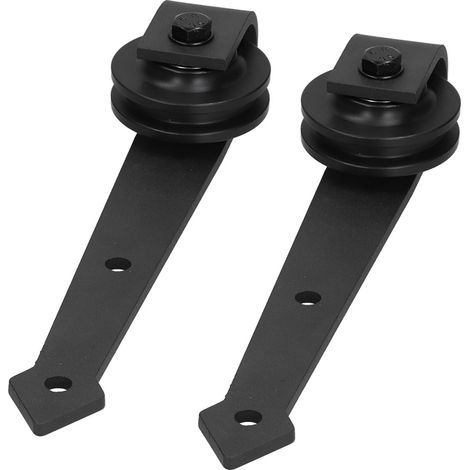 Kit de quincaillerie pour porte coulissante avec galet de suspension en acier au carbone et vis (1/5)